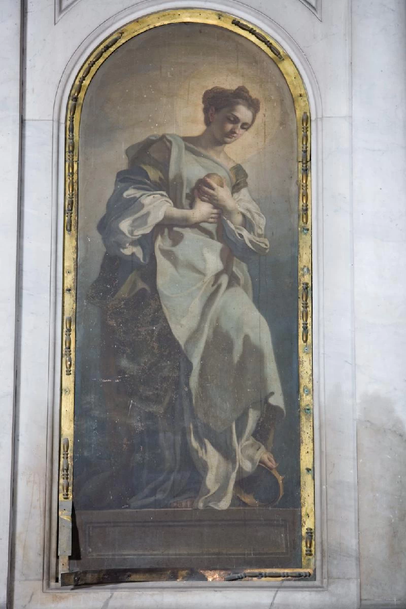 Allegoria dell'umiltà in olio su rame